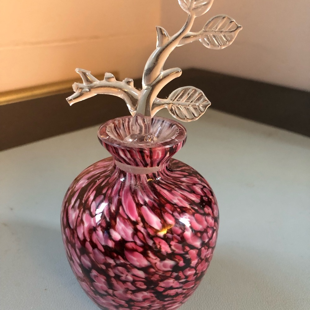 Beautiful glass perfume holder.